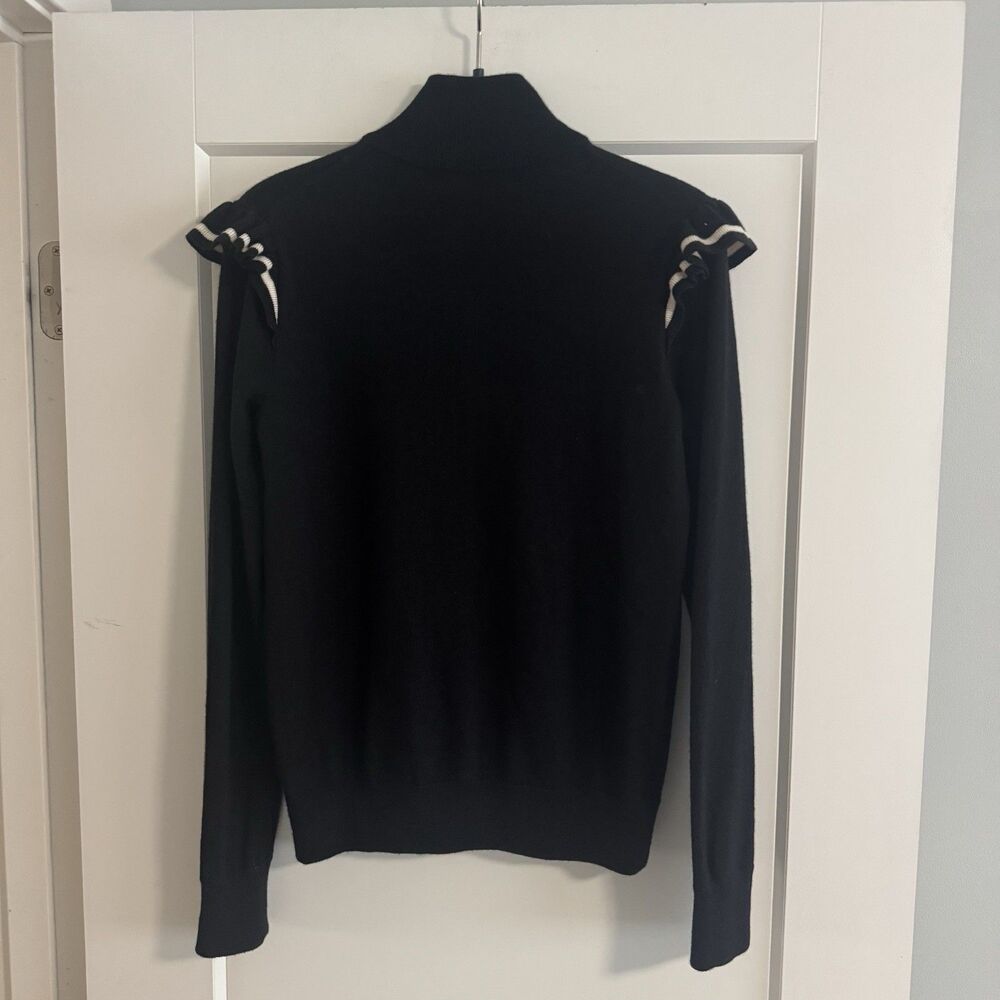 Polo Golf Ralph Lauren Sweater Full Zip Cashmere Blend Ruffle Women’s Small - Picture 5 of 8